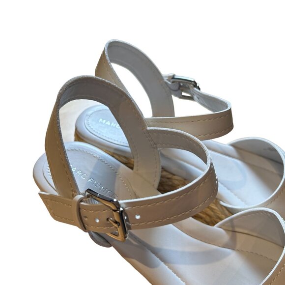 Marc Fisher Jellard 2 Platform Espadrille White Sandals Size 11M - Picture 3 of 7